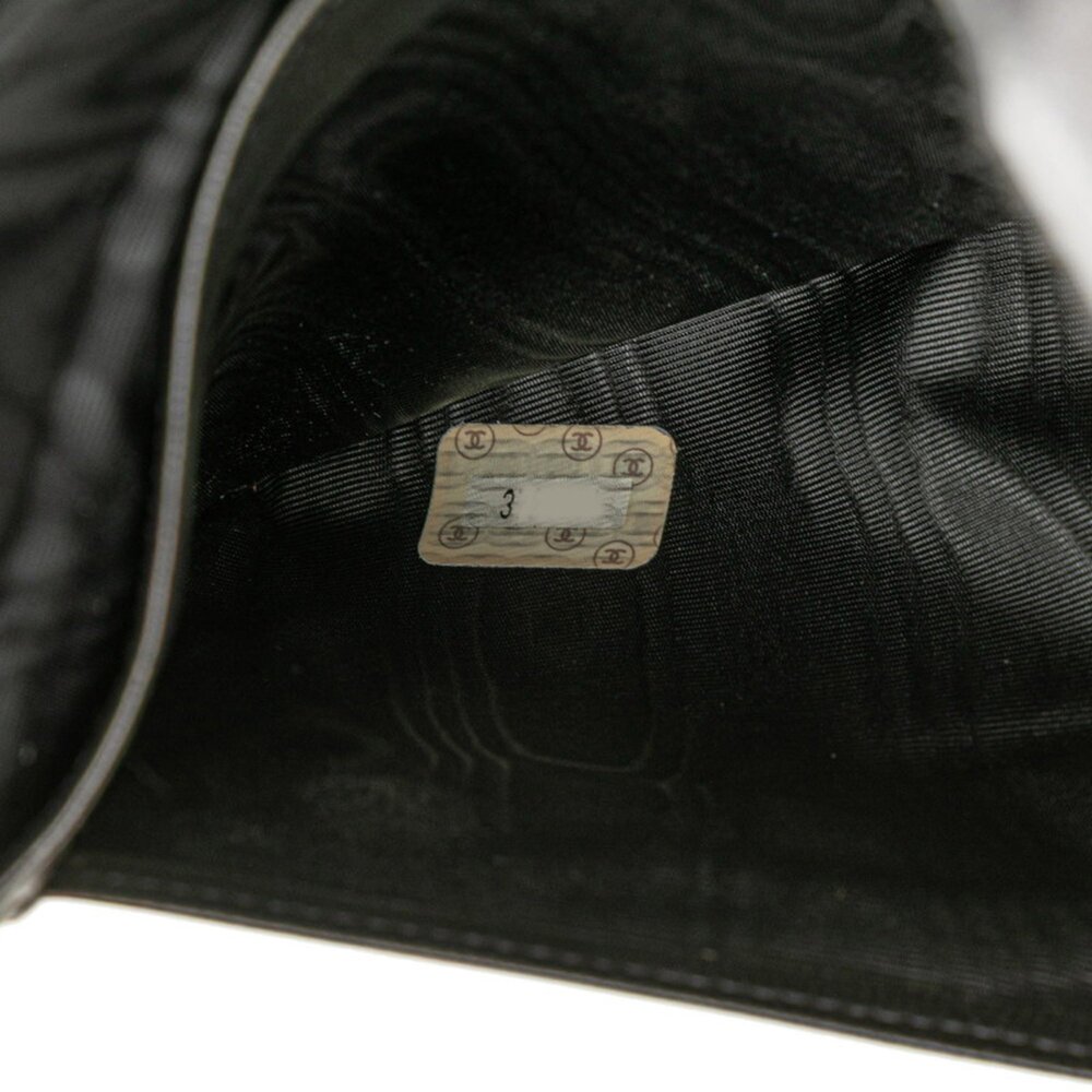 CHANEL Black Leather Logo Wallet - Picture 8 of 10